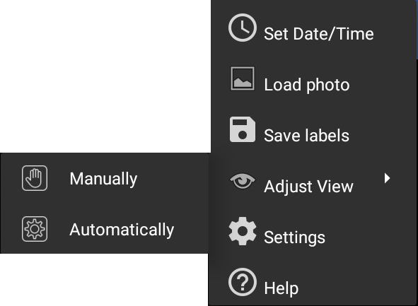 View adjustment widget