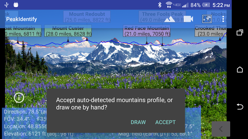 View adjustment widget