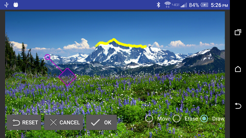 View adjustment widget