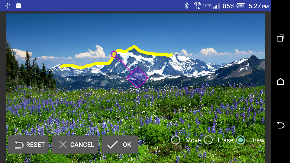 View adjustment widget
